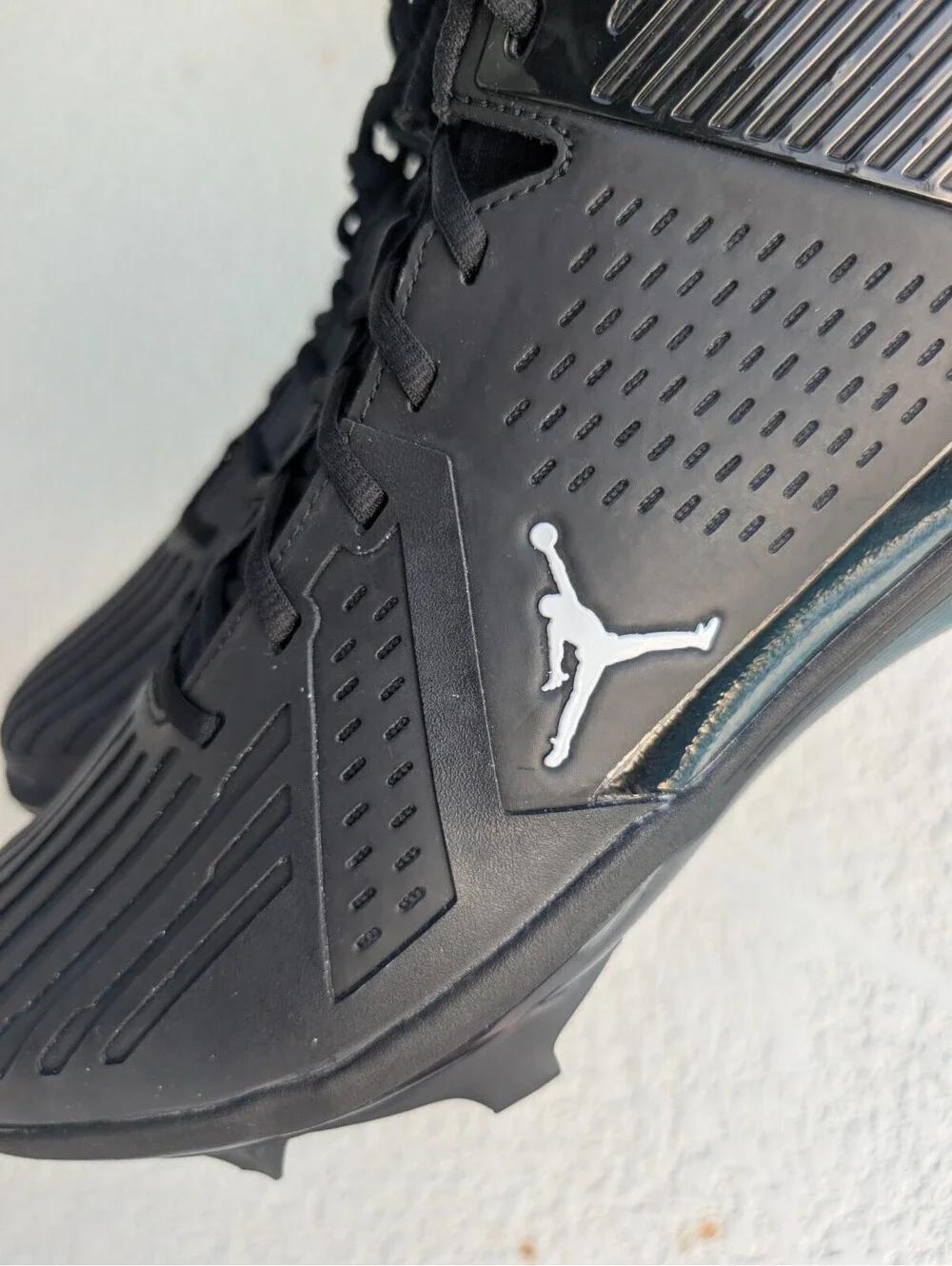 New Nike Air Jordan Force Savage 3 S P Mens Sz 18 Cleats Black White FJ4971 001